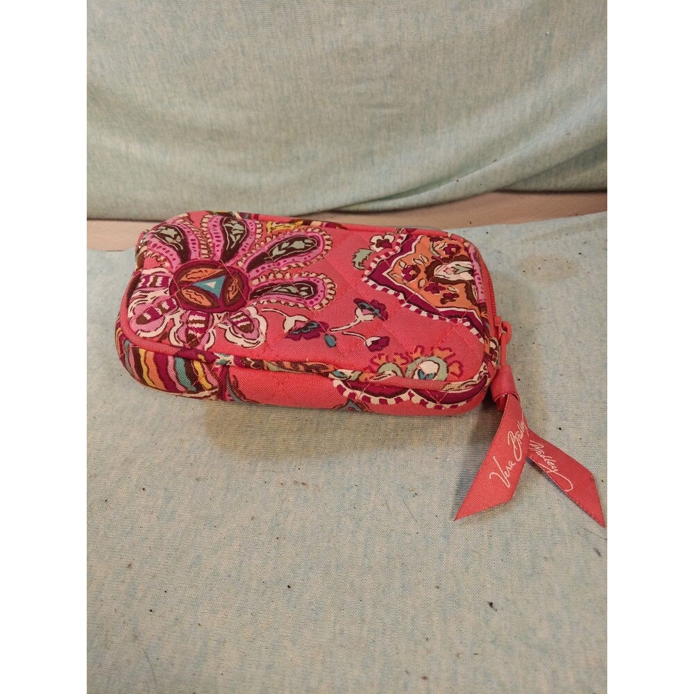 Vera Bradley mini accessory pouch coral